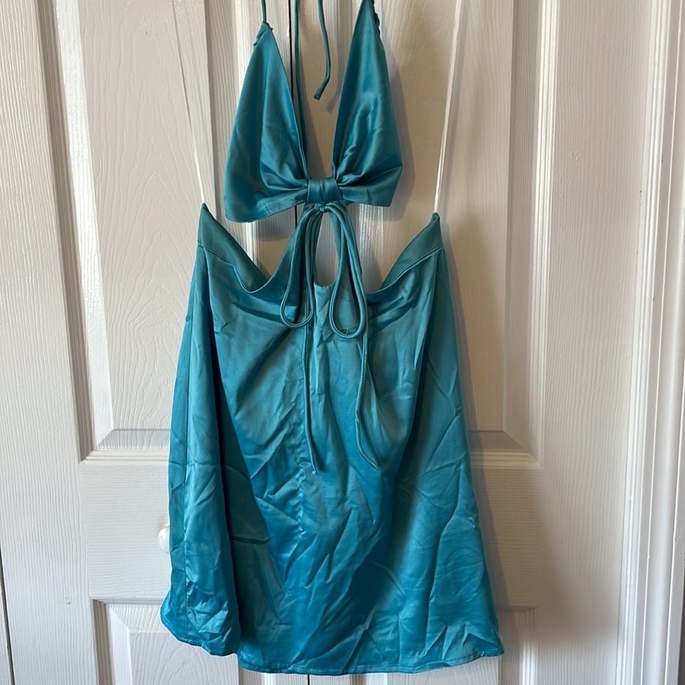 Princess Polly Teal Blue Mini Dress